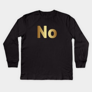 No Kids Long Sleeve T-Shirt